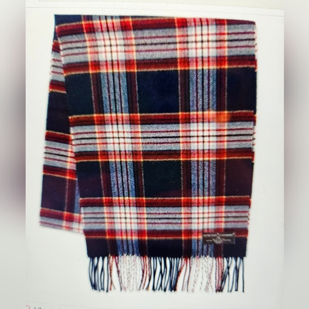 DIVAS LiMiTED Red and Blue Plaid Scarf
